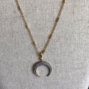 Stella & Dot Diedre Double Horn Pendant